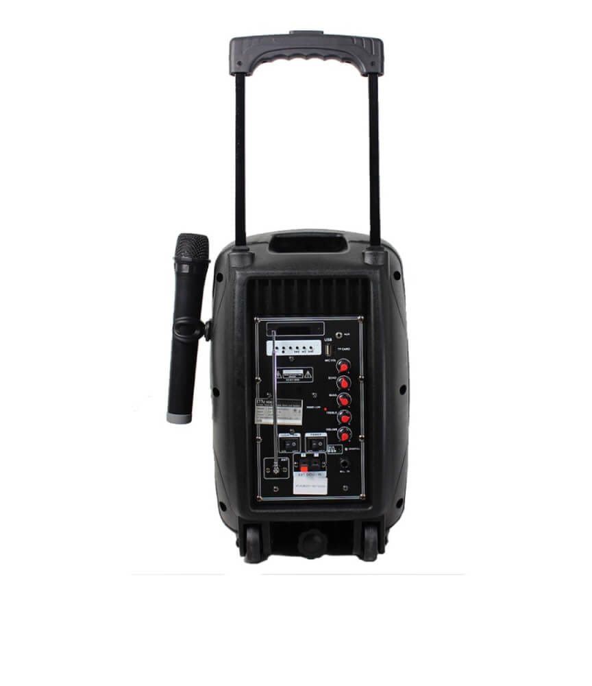 ลำโพงบลูทูธ MCROCK รุ่น DHT-720DF(A08) 8 นิ้ว แถมไมโครโฟน พร้อมล้อลาก_3